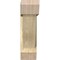 Ekena Millwork Traditional Slat Rough Sawn Bracket w/ Offset Brace, Douglas Fir, 8"W x 28"D x 28"H BKT0806X28X28TRA06RDF - alternate 2